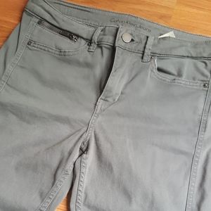 Calvin Klein gray skinny jeans with zippers, 28W